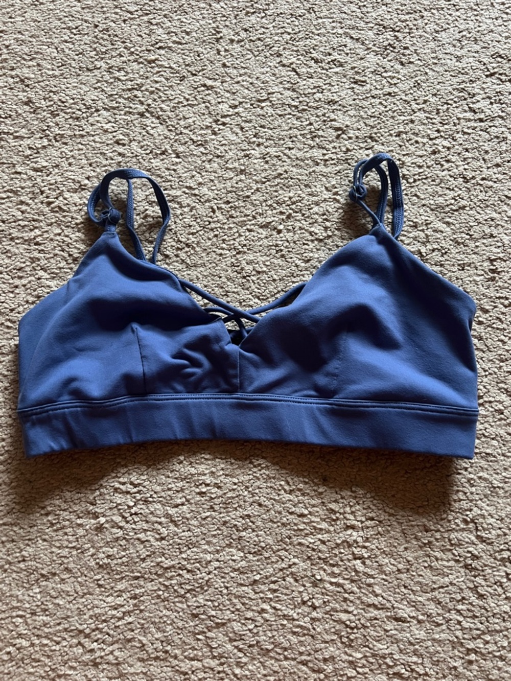 ALO Yoga Strappy Bralette - Blue